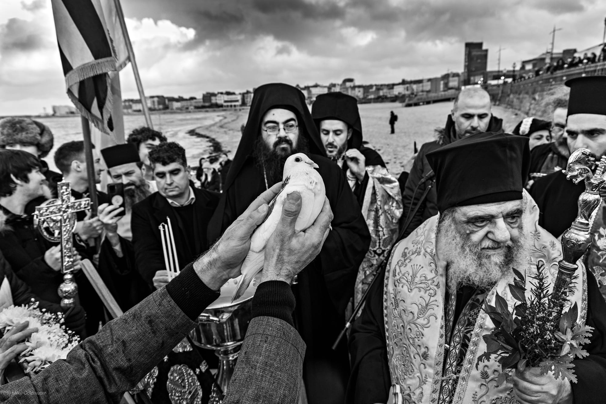 Blessing of the Sea by Greek Orthodox priests at Epiphany, Margate. Photo: Mike Goldwater