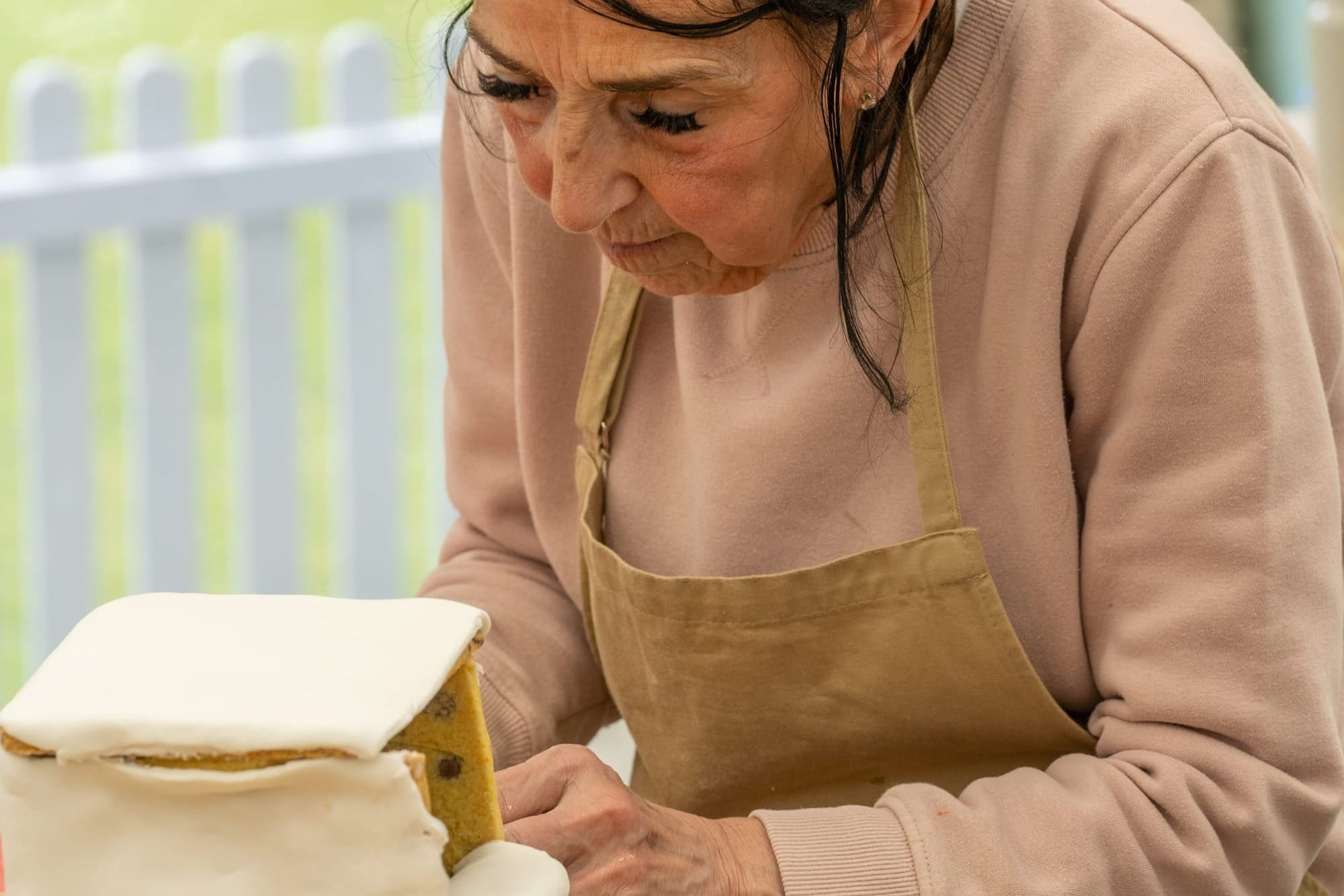 Her Punch and Judy show was made with shortbread. Photo: Channel 4 / Mark Bourdillon