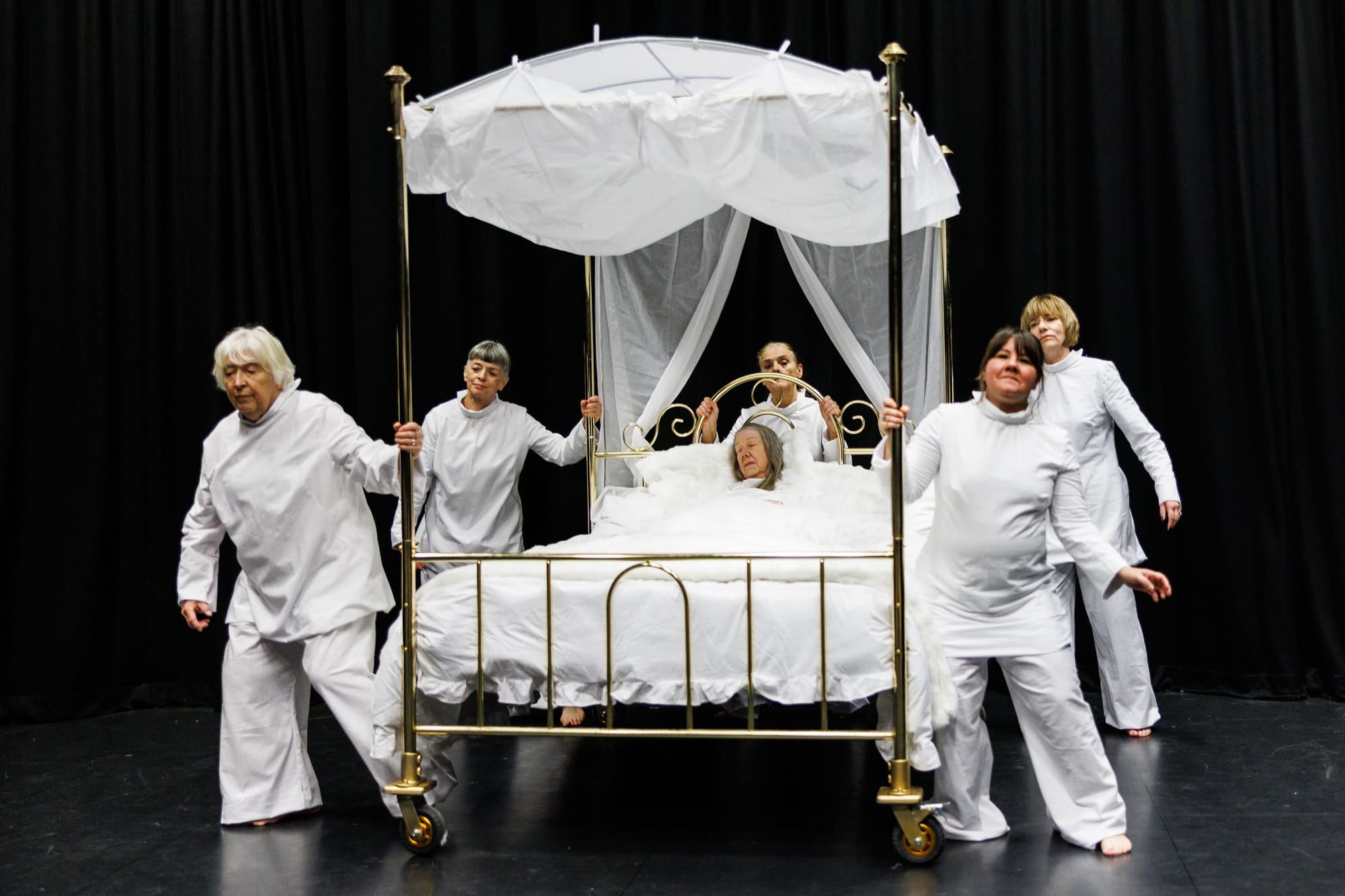 The performance builds on the Welsh idea of cwtch. Photo: Moving Memory