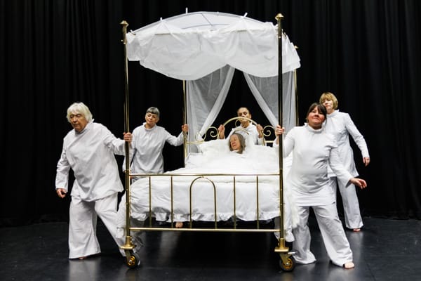 Golden Slumbers by Moving Memory Dance Theatre, as part of POW Thanet 2025. Photo: Moving Memory